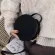 Women Oulder Bag Ladies Mesger Bags Youth Waterproof Handbag Round Fe Hi Quity Pu Leather Bag B