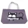 New Trend Cat Print Aarel Oulder Bag Woman Mesger Handbag Big Bags