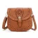 Hollow Out Saddle Bags Hi Quity Soft Brown PU Leather Women's Handbags Double Pozets Women Crossbody Bag Oulder Bags