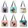 Personized Pug Dog Princed Pin Ple Handbag for Women Girls Soft College Tote Bag Hi Quity en Oulder Bag