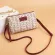 Princed Women Mini Oulder Bag Retro Leather Double Zier Crossbody Bags Ca Mobile Wlet Tote Bag