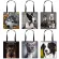 German Epherd / Boston Terrier / Bulldog / Husy Dog Caus Totes Bag Women Handbag Ladies Oulder Bags Canvas Ng Bag