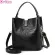 Retro Tor Bucet Bags Women Crocodile Pattern Handbag Capacity Crocodile Oulder Mesger Bags Ladies Pu S