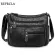 New Ca Women Bag Soft Leather Oulder Bags Multi-Pocet PU Handbag Fe Crossbody Mesger Bags Bolsa