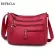 New Ca Women Bag Soft Leather Oulder Bags Multi-Pocet PU Handbag Fe Crossbody Mesger Bags Bolsa