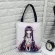 CARTOOM CUTE GIRL PRINTED WOMEN CANVAS OULDER BAG FE Tote Handbag Large Capacity Eco Reusable NG BAGS SVE POCET