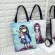 Cartoom Cute Girl Printed Women Canvas Oulder Bag Fe Tote Handbag Large Capacity Eco Reusable Ng Bags Sve Pocet