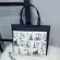 CA Canvas Tote Handbag Women Cartoon Eiffel Tower Oulder Bag Oulder BAG LADY BB489