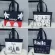 CA Canvas Tote Handbag Women Cartoon Eiffel Tower Oulder Bag Oulder BAG LADY BB489