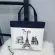 Ca Canvas Tote Handbag Women Cartoon Eiffel Tower Oulder Bag Fe Beach Bag Oulder Bag Lady Bb489