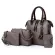 New 4PCS/Set Hi Quity Ladies Handbags Fe Pu Leather Oulder Mesger Bags Women Posite Bags Tote Bolsa Fina