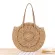 ROUND STRAW Beach Bag Vintage Handmade Wen Oulder Bag Raffia Circle Rattan Bags Bohian Merr Vtion Ca Bags