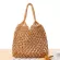 ROUND STRAW Beach Bag Vintage Handmade Wen Oulder Bag Raffia Circle Rattan Bags Bohian Merr Vtion Ca Bags