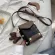 Contrasting Design Mini Chain Pu Leather Crossbody Bags Women Branded Oulder Handbags Fe Travel Handbag