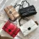 Pu Leather Big Capacity Oulder Handbag Women Solid Lattice Flap Sml Square Crossbody Mesger Bags