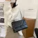 Pu Leather Big Capacity Oulder Handbag Women Solid Lattice Flap Sml Square Crossbody Mesger Bags