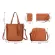 Hbwj Tassel Handbag Hi Capacity Brown Pu Leather Oulder Bag Set -Handle For Women Fe Oulder Bag Se