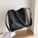 SML PU Leather Bucet Bags for Women Winter Solid Cr Oulder Handbags Fe Travel Lady Bradeded
