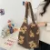 Women Lamb Lie Fabic Oulder Tote Bag Canvas Fluffy Fur Handbags Large Capacity Soft NG Bags Girls Cute Sol Bag