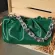 Luxurious Silver Chain Handbag Classic Style Pu Leather Crossbody Bag Oulder Bag Women Hand Bag
