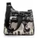 Cartoon Print Women Bag Multi-Pocet Women Oulder Bag Durable Waterproof Nylon Mesger Bag Fe Fabric Handbag