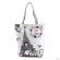Miyahouse Vintage Design Oulder Bag Women Statue of Liberty Princed Tote Handbag Fe Canvas CA Tote Lady Beach Bag