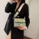 Women's Square Bag Leather Crossbody Bag Ladies Contrast Cr Oulder Bag Travel Handbag Single Oulder Fe Bags