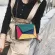 SPLICING CROSBY BAG WOMEN MATTE PATCHWOR OULDER BAG SQUARE BAG CHAIN ​​FAP BAB BAB LUXURY LADY HANDBAG NG SE SAC