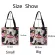 Woman Multi-Function Women Handbag Foldable Reusable CANVAS NG BAG PUY DACHND PRINT OULDER BAG