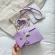 2 Pcs/set Stone Pattern Sml Pu Leather Cross Body Bags For Women Elnt Travel Chain Crossbody Oulder Handbags