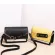 PU Leather Women's Bag Pand Flapp Handbag Ring Chain Contrast CR FE SE For Crossbody Oulder Bags