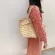 Rattan Women Handbags Wicer Wicer WEN LADY OULDER BAGS MMER Beach Straw Bag Large Capacity Totes Dot Big Basets SES