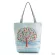 Miyahouse Mmer N Leaf Printed Women Handbag Foldable Reusable Beach Bag Large Capacity Canvas Travel Bag For Fe