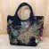 Veow Iny Sequins Peacoc Brdered Women Canvas Totes Bag Mer Ng Oulder Bag Vintage Beded String Handbag