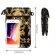 Women Luxury Business Mesger Bag Cell Phone Ladies Handbag Se Clutch Oulder Straps Bag Golden Flower Pattern