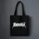 Litning Letter Print Women's Oulder Bag Y2 Haruu Vintage Women's Bag Large Oer Canvas Bag Awaii Bag