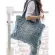 New Vintage Blue Women Handbag Large Capacity U Flag Cross Denim Bag Ca Oulder Bag Canvas Tote 2 CRS