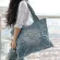 New Vintage Blue Women Handbag Large Capacity U Flag Cross Denim Bag Ca Oulder Bag Canvas Tote 2 CRS