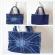 New Vintage Blue Women Handbag Large Capacity U Flag Cross Denim Bag Ca Oulder Bag Canvas Tote 2 Crs
