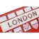 CUTE LONDON BUSIGN GIRL's Chain OULDER BRDERED CARDOON WOMEN SE and Handbag Festival Red Pouch PU