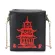 Chinese Tower Print Pu Leather Ladies Handbag Lty Cute Women Girl Oulder Bag Mesger Bag for Women Totes Bag