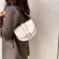 Solid Cr Pu Leather Mini Saddle Crossbody Bag Spring Oulder Branded Ss and Handbags Luxury Designer
