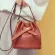 100% Genuine Leather Women Mini Bucet Oulder Bag Famous Brand Designer Trendy L-Match Sml Crossbody Bag Luxury Quity