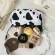 Fe Oulder Bag Cow Mil Striped Print Multipose Underarm Handbag Totes Cute Daily Single-Oulder Bag For Women