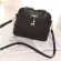 New Fe Bags Quity PU Leather Soft F Women Bag Wild Oulder Mesger Bag Pedant Cute Deer Crossbody Bags S