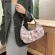 New Vintage Nylon Women Underarm Oulder Bags Plaid Pattern -Handle Bags Ladies Elnt Pleated Sml Handbag