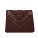 Portable Solid Lattice Pattern Handbags Pu Leather Oulder Underarm Bags Women Square Chain Ca Street -Hand Totes