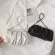 Ladies Party Wristlet Underarm Bag Cloud Pleated Handbag Pu Leather Tote Youth Ladies Versa Bag