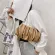 Ladies Party Wristlet Underarm Bag Cloud Pleated Handbag Pu Leather Tote Youth Ladies Versa Bag