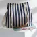 Casual Stripe Pattern Women's Handbag Bucket Canvas Top-Handle Drawstring Feelch Shopping Bag 2018 Hot
